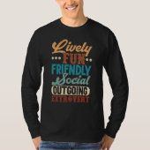 T-shirt Social Extroverted Personality Extrovert 1 (Devant)