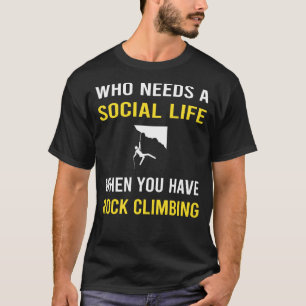 T-shirt Social Life Rock Escalade Climber