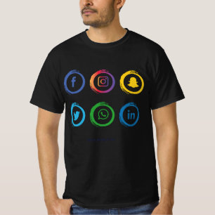 T-shirt Social Media Icons