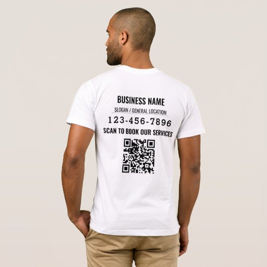 T-shirt Social Media personnalisé Code QR Business Event (Dos entier)