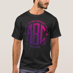 T-shirt Social Travailleur ABC Amour Empathy Trust Social