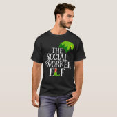 T-shirt Social Worker Elf Matching Famille Groupe Noël (Devant entier)