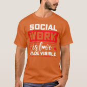 T-shirt Social Worker Love boy (Devant)
