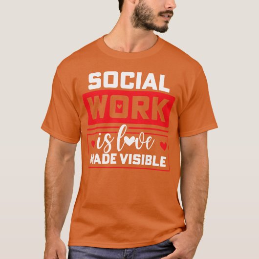 T-shirt Social Worker Love boy (Devant)