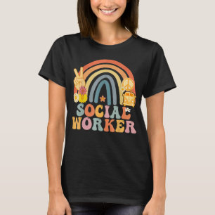 T-shirt Social Worker Retro Super Vintage Joyeux premier j