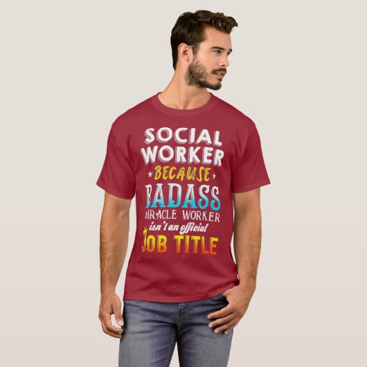 T-shirt Social Worker Social Work Month Toxits (Devant entier)