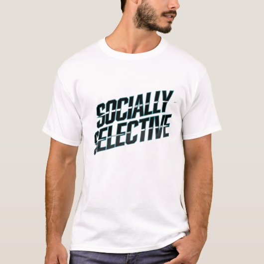 T-shirt Socialement Sélectif - Introvert Vibes Apparel (Devant)
