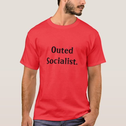 T-shirt Socialiste Outed (Devant)