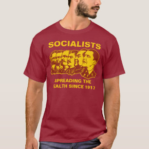 T-shirt Socialistes : Écartant la richesse personnalisabl