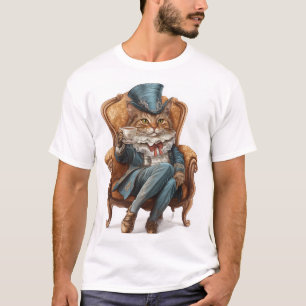 T-shirt Société de chats fantaisistes Kitty royale victori