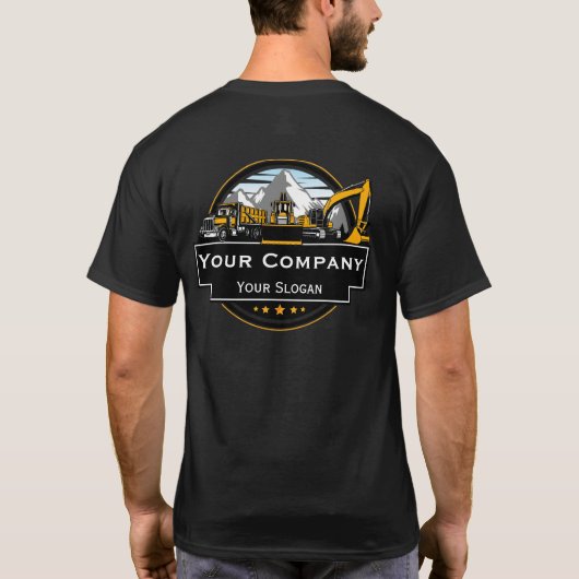 T-shirt Société de construction d'équipement lourd profess (Dos)