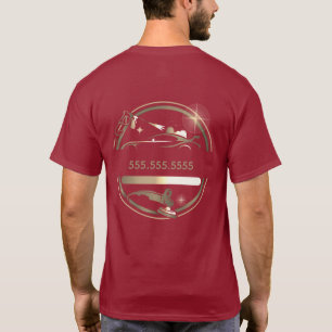 T-shirt Société de détourage de voiture Logo Avant Arrière