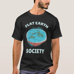 T-shirt Société de la Terre Plate Théoriciens de la Terre 