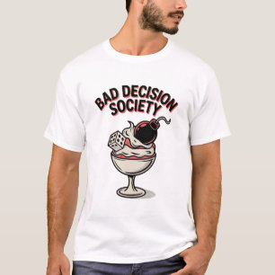 T-shirt Société de mauvaise décision Sundae rétro Art pop