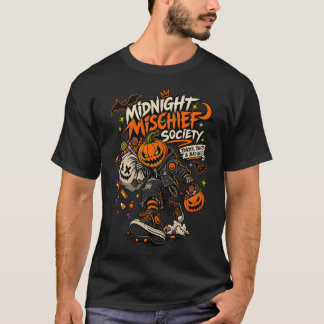 T-shirt Société de Minuit Mischief Halloween Punk Citrouil