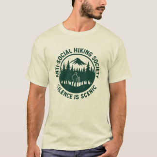 T-shirt société de randonnée anti-sociale