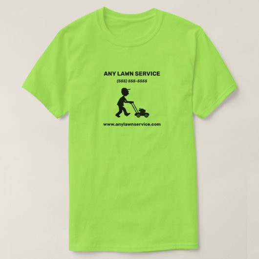 T-shirt Société de services de pelouse (Design devant)