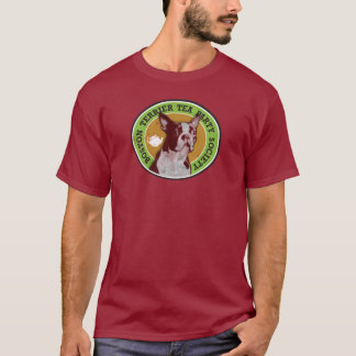 T-shirt Société de thé de Boston Terrier - customisée