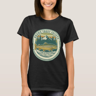T-SHIRT SOCIÉTÉ DE TRUITE BRUNE ART