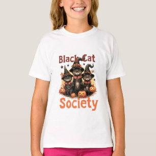 T-shirt Société du chat noir Halloween