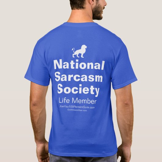 T-shirt Société nationale de sarcasme (Dos)