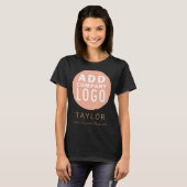 T-shirt Société Nom de l'employé du personnel Logo d'entre (Devant entier)