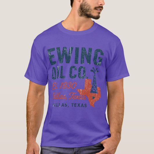 T-SHIRT SOCIÉTÉ PÉTROLIÈRE EWING (Devant)