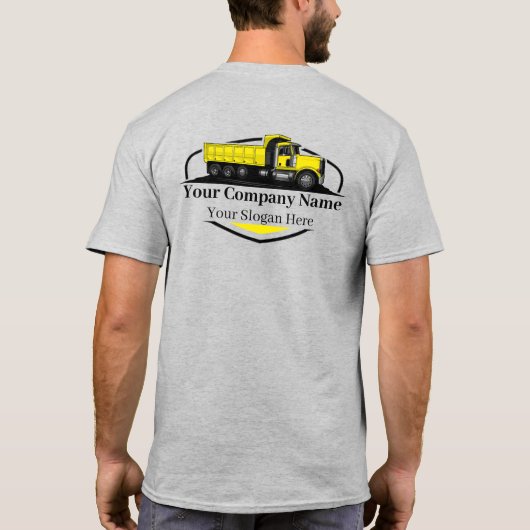 T-shirt Société professionnelle de camionnage de camions (Dos)