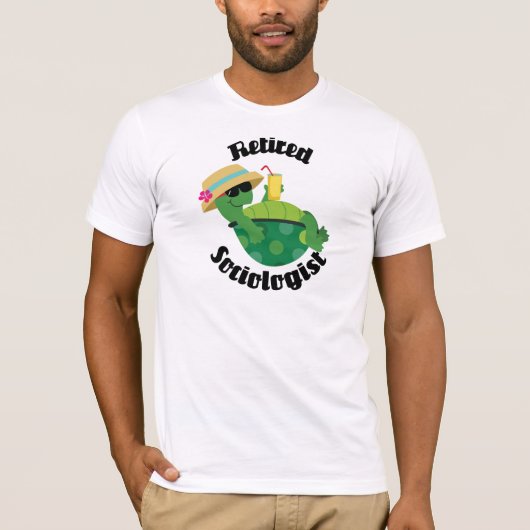 T-shirt Sociologue retraité (tortue) (Devant)