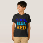 T-shirt Sock Blue Bed _ Awesome Sock Blue Bed  (Devant entier)