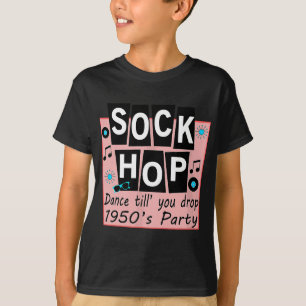 T-shirt Sock Hop 1950 Dance Party Retro les années 50 Part