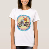 T-shirt Sock Monkey Bicycle (Devant)