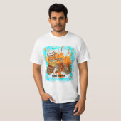 T-shirt Sock Monkey Biker (Devant entier)