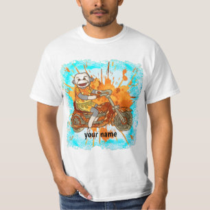 T-shirt Sock Monkey Biker