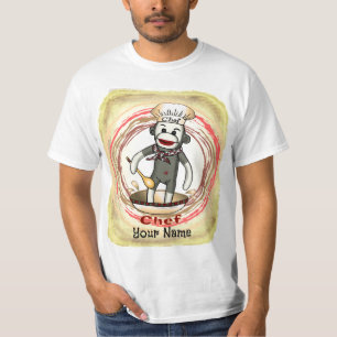 T-Shirt Sock Monkey Chef