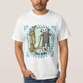 T-shirt Sock Monkey Golf (Devant)
