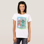 T-shirt Sock Monkey Infirmière (Devant entier)