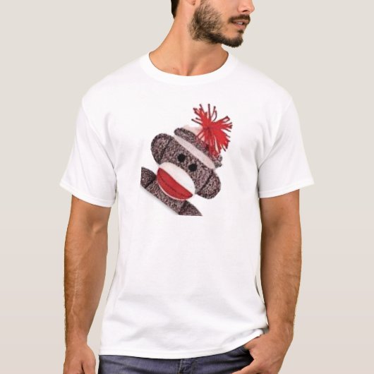 T-shirt Sock Monkey marchandises produits cadeaux (Devant)