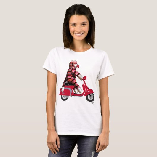 T-shirt Sock Monkey sur Red Moped (Devant entier)