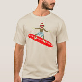 T-shirt Sock Monkey Surfer (Devant)