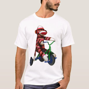 T-shirt Sock Monkey Tricycle