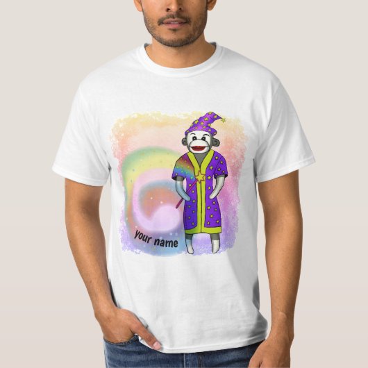 T-shirt Sock Monkey Wizard (Devant)