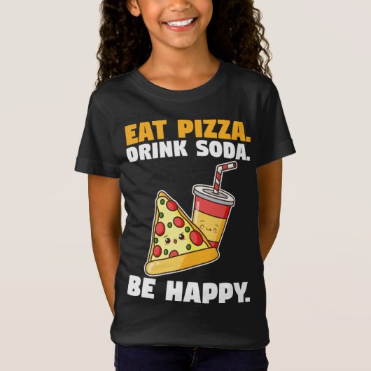 T-Shirt Soda et pizza (Devant)