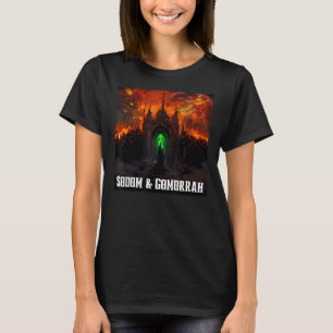 T-shirt Sodome et la ville de Gomorrhe brûle avec l'ange e