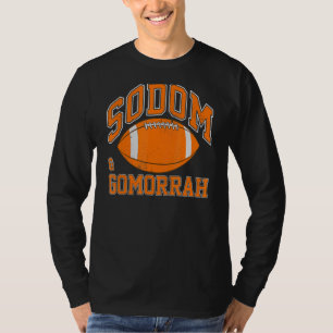 T-shirt Sodome & Gomorrah Faux Athlétique Distressed Footb