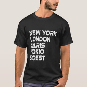 T-shirt Soest New York Londres Tokyo Paris