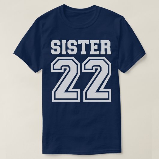 T-shirt Soeur 2022 pour nouveau sis (Design devant)