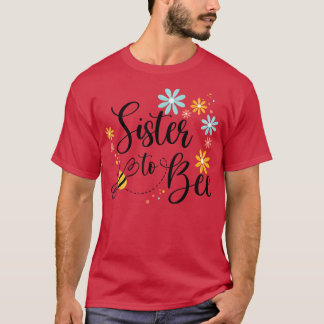 T-shirt Soeur À Abeille, Mignonne Faire-part De Grossesse