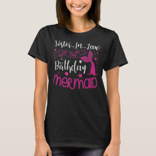 T-shirt Soeur-belle du Parti de la sirène d'anniversaire A