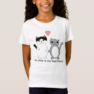 T-Shirt Soeur Best Friend Cats